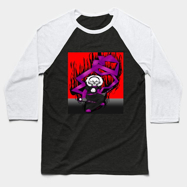 Grimdark Rose Baseball T-Shirt by Little Vimpress